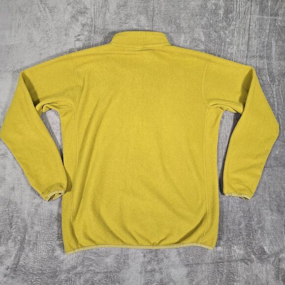 Mountain Hardwear Fleece 1/4 Zip Mens XL Yellow Pullover Sweater Logo Outdoors - Picture 7 of 9